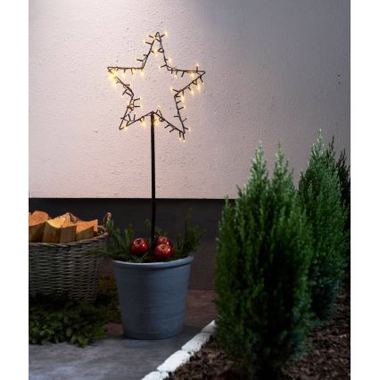 Eglo - Decorazione natalizia da esterno a LED/3xAA IP44 stella