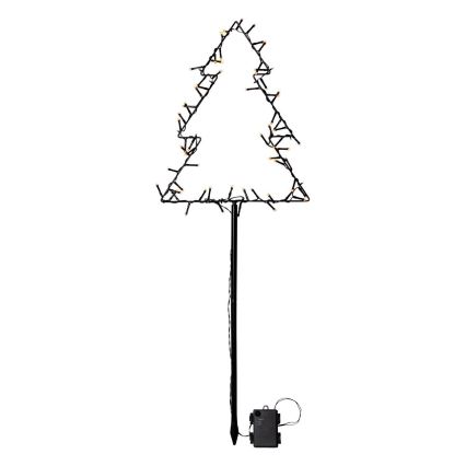 Eglo - Decorazione natalizia da esterno a LED, 3xAA, IP44 - Albero