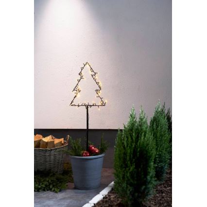 Eglo - Decorazione natalizia da esterno a LED, 3xAA, IP44 - Albero