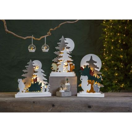 Eglo - Confezione da 2 decorazioni natalizie a LED, 0,03 W, 1x CR2032