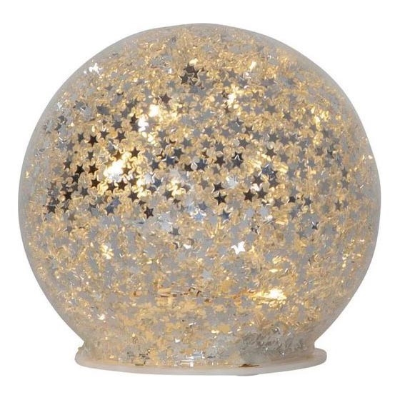 Eglo 411345 - Decorazione natalizia LED STAR FALL 10xLED/2xAA diametro 10 cm argento