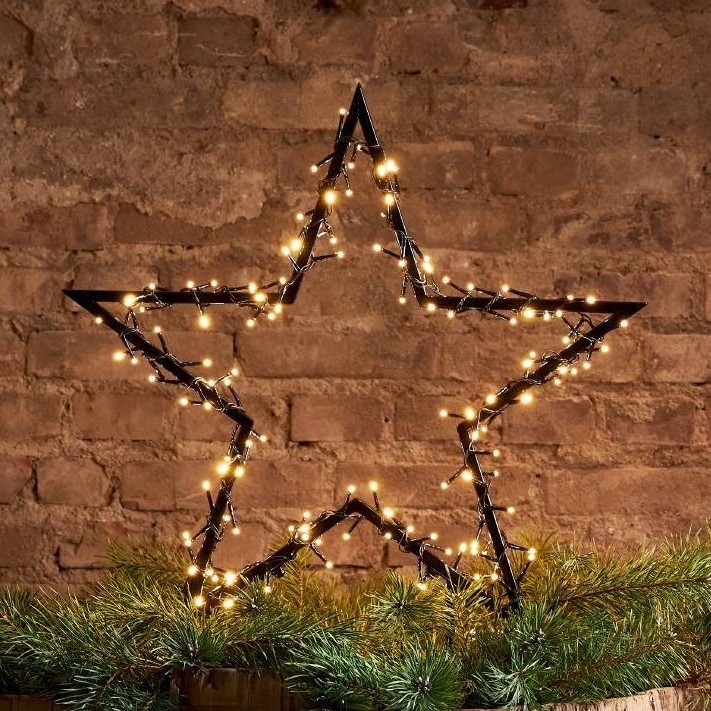 Eglo 411355 - Decorazione natalizia a LED per esterno SPIKY 140xLED/0,066W/31V/230V 73x60 cm IP44