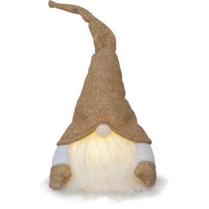 Eglo - Decorazione natalizia LED, 0,06 W, 3x AG13, dorata