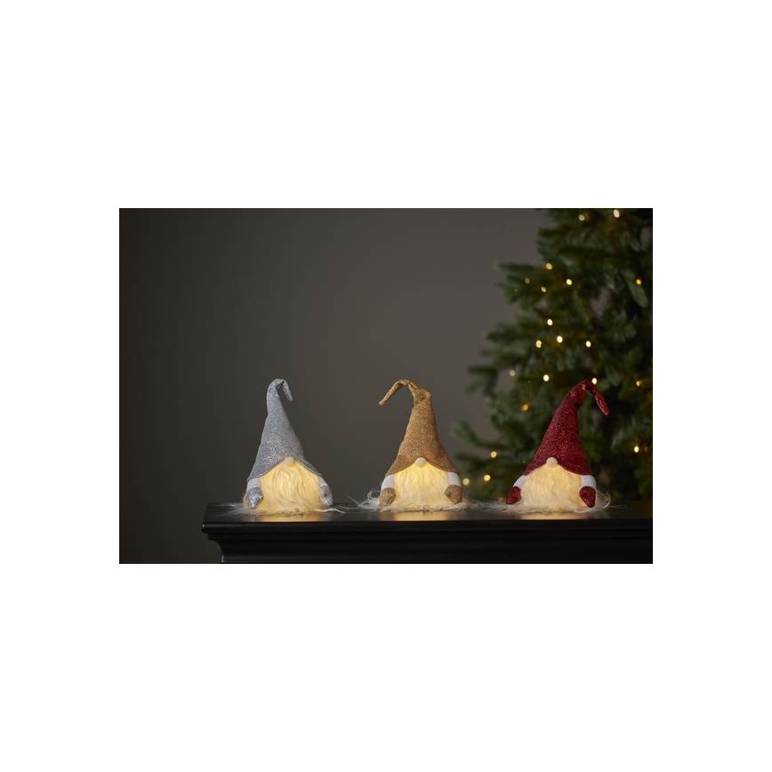 Eglo - Decorazione natalizia a LED/0,06W/3xAG13 grigia