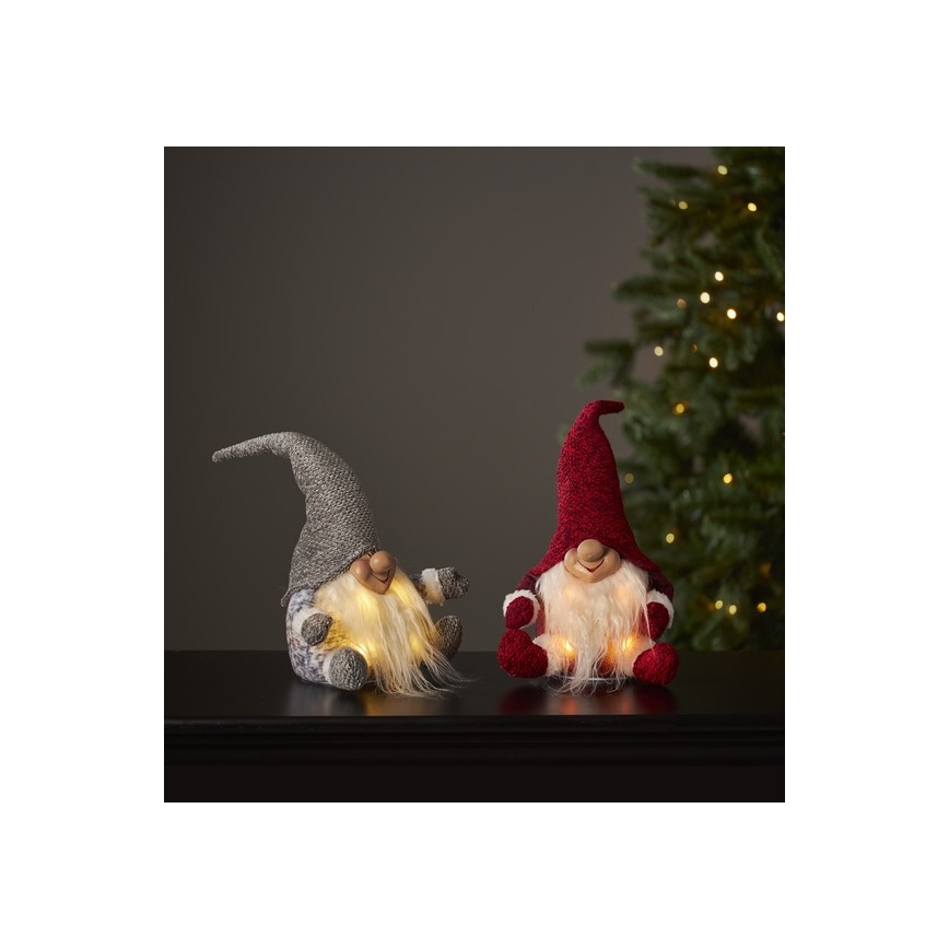 Eglo - Decorazione natalizia LED 4xLED/0,06W/3xAA grigia