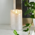 Eglo 411503 - Candela LED FLAMME RUSTIC LED/2xAA argento