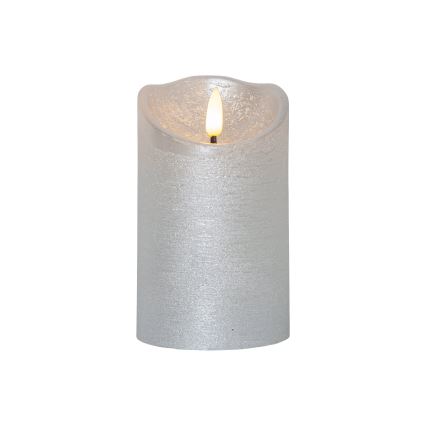 Eglo 411503 - Candela LED FLAMME RUSTIC LED/2xAA argento