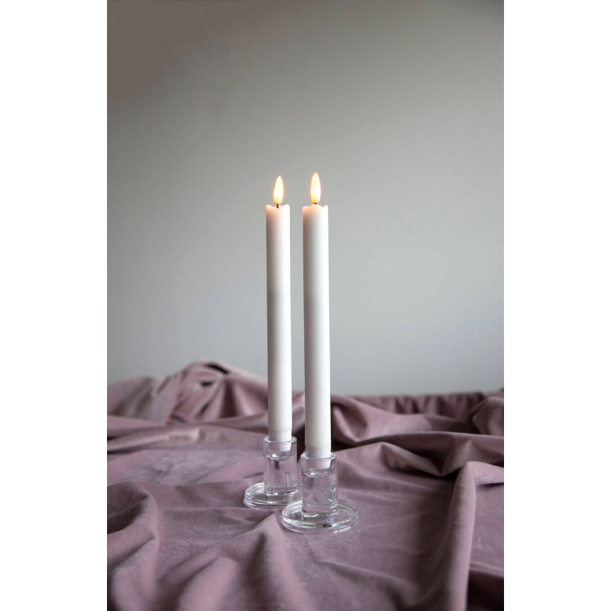 Eglo 411505 - Confezione da 2 candele LED FLAMME LED/1xAAA bianche
