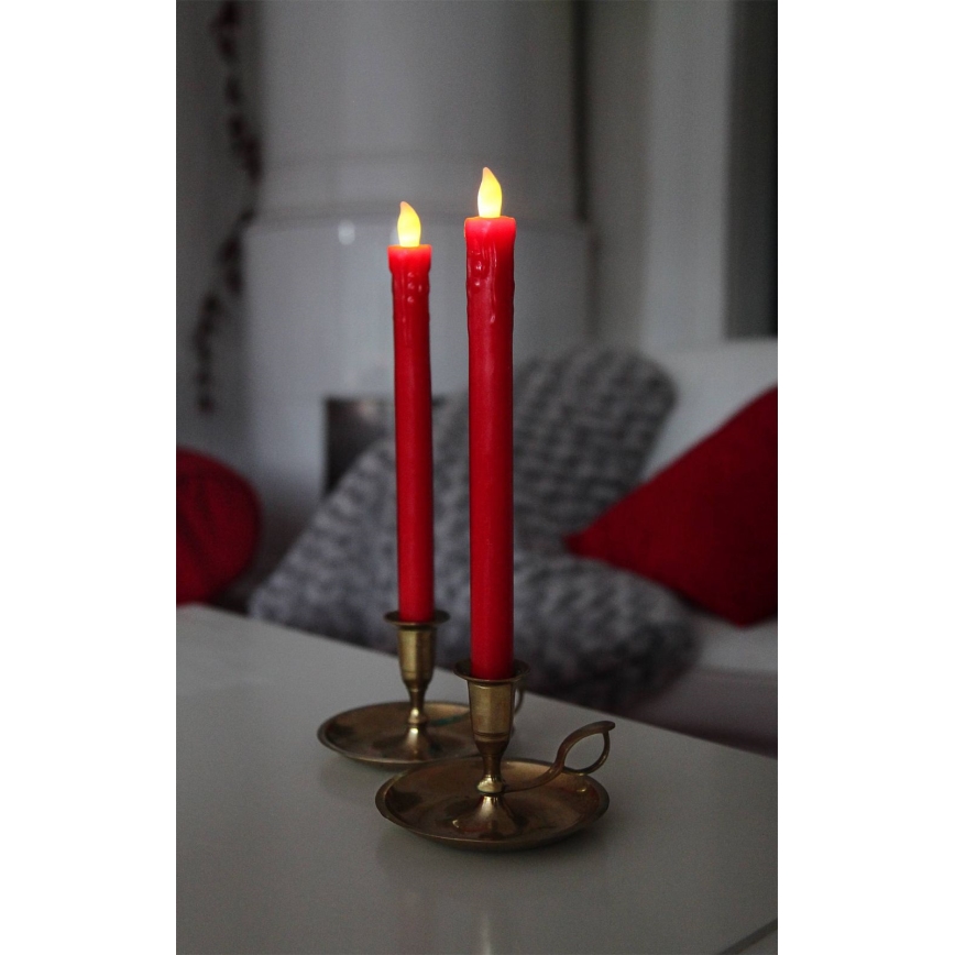 Eglo 411505 - SET da 2 candele LED PRESSE LED/1xAAA rosse