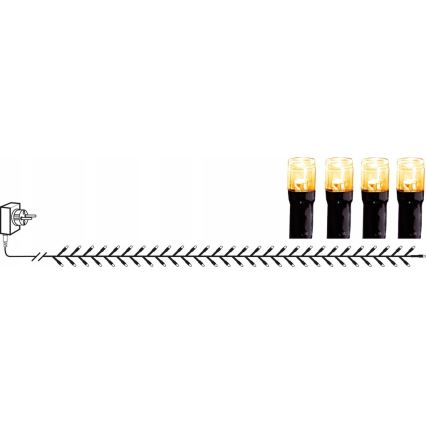 Eglo - Catena luminosa natalizia LED per esterni, 1200 LED, 29 m, IP44, bianco caldo