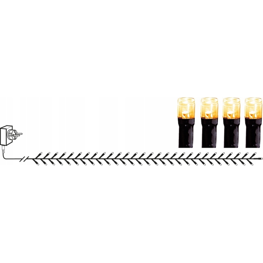 Eglo - Catena luminosa natalizia LED per esterni, 1200 LED, 29 m, IP44, bianco caldo