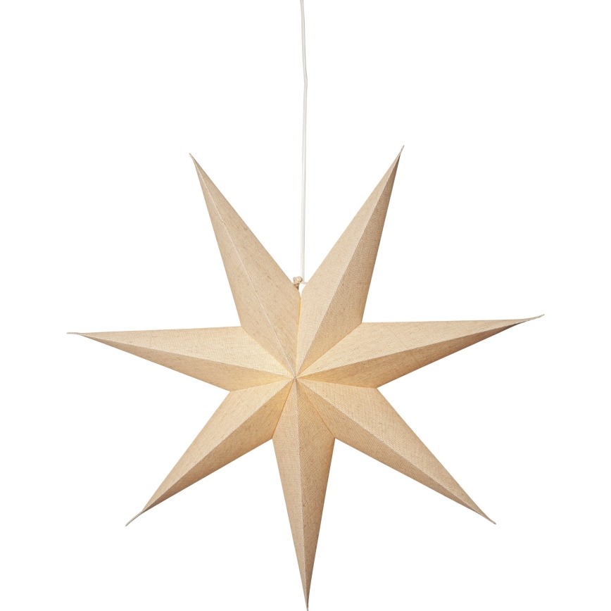 Eglo 411556 - Decorazione natalizia ÉTOILE stella 1xE14/25W/230V 60 cm beige