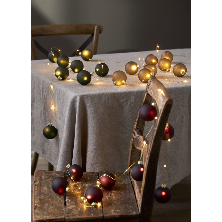 Eglo 411558 - Catena luci LED decorativa BLISS 22xLED/3xAA 1,6m bianco caldo