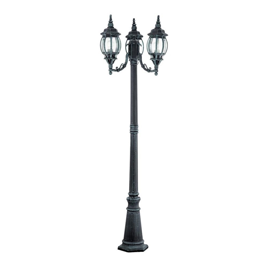 EGLO 4171 - Lampada da esterno OUTDOOR CLASSIC 3xE27/100W nero/verde