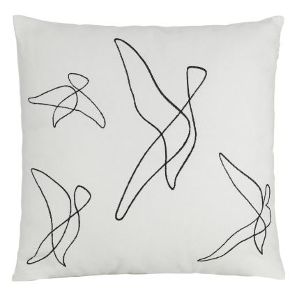 Eglo - Cuscino decorativo 45x45 cm bianco/nero