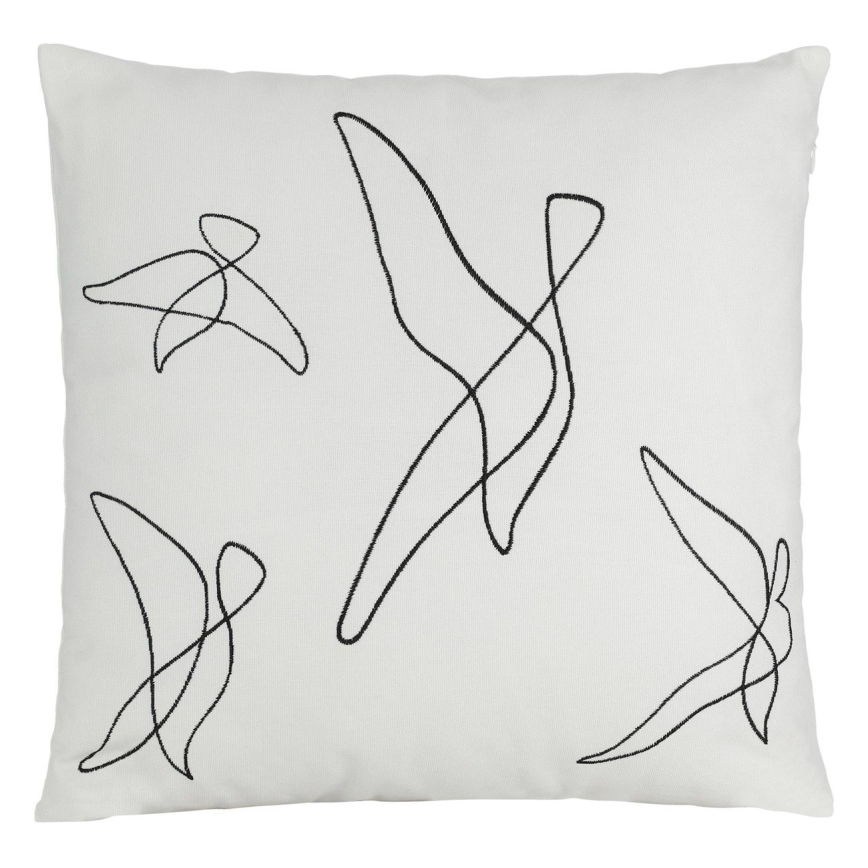 Eglo - Cuscino decorativo 45x45 cm bianco/nero