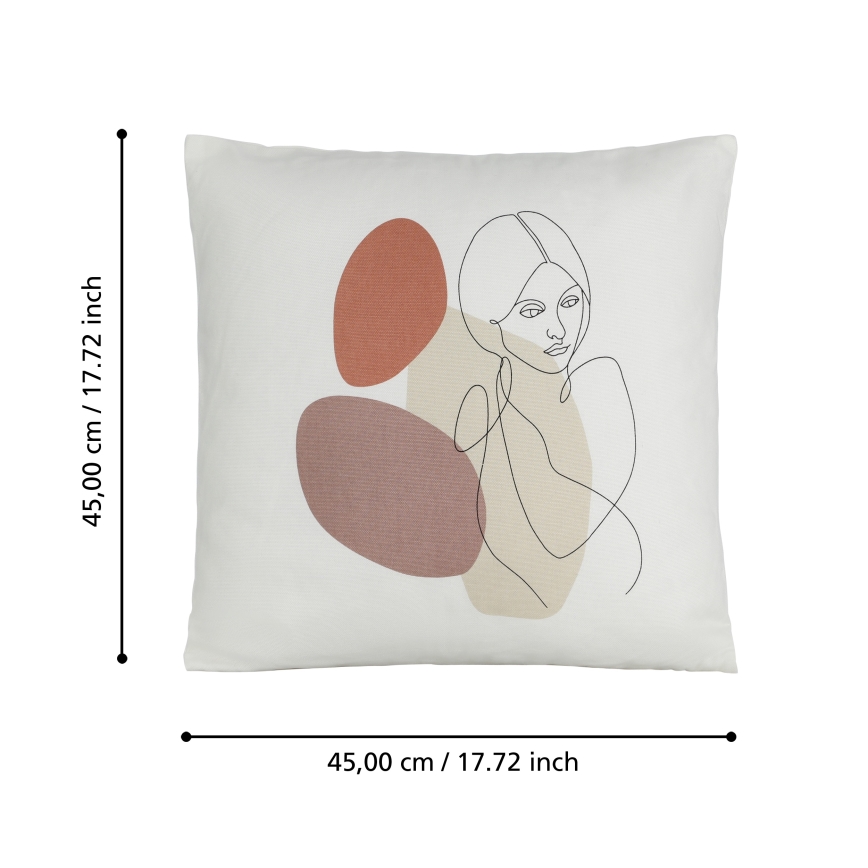 Eglo 420008 - Cuscino decorativo CHEVERY 45x45 cm multicolore