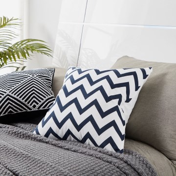 Eglo 420014 - Cuscino decorativo CHEVERY 45x45 cm nero/bianco