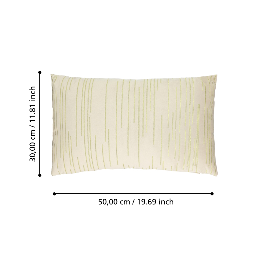 Eglo 420018 - Cuscino decorativo CHEVERY 30x50 cm crema/oro