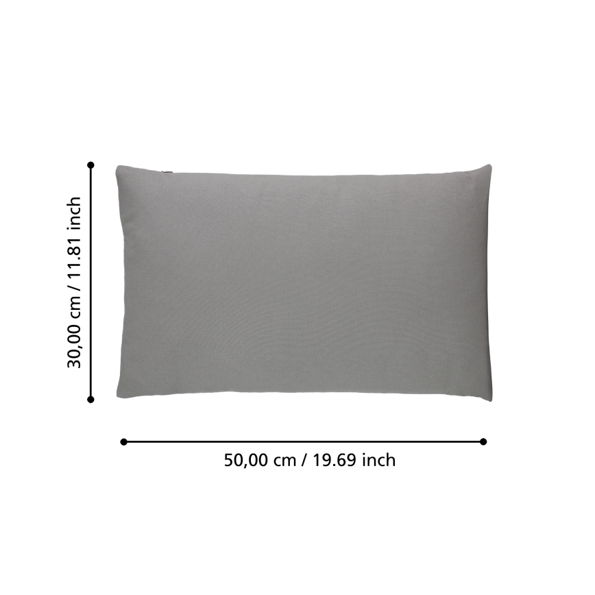 Eglo 420027 - Cuscino decorativo ILES 30x50 cm grigio