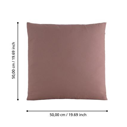 Eglo 420031 - Cuscino decorativo ILES 50x50 cm rosa