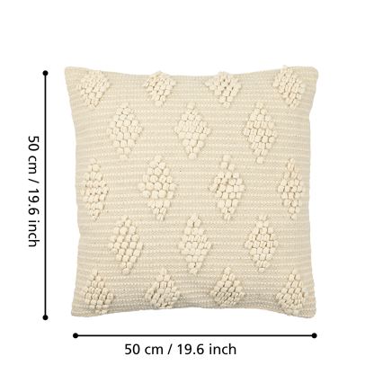 Eglo 420051 - Cuscino decorativo CHEVERY 50x50 cm beige