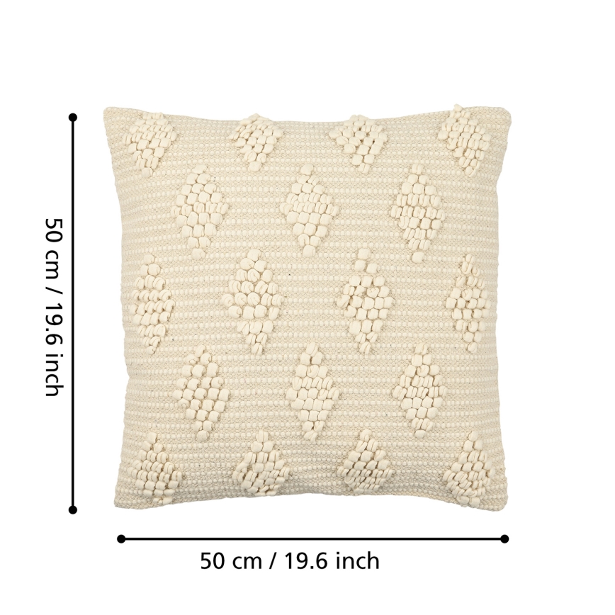 Eglo 420051 - Cuscino decorativo CHEVERY 50x50 cm beige