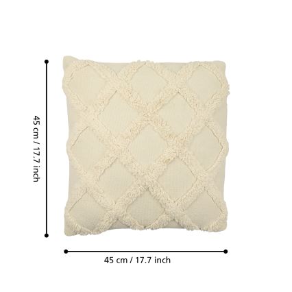 Eglo 420058 - Cuscino decorativo CHEVERY 45x45 cm crema
