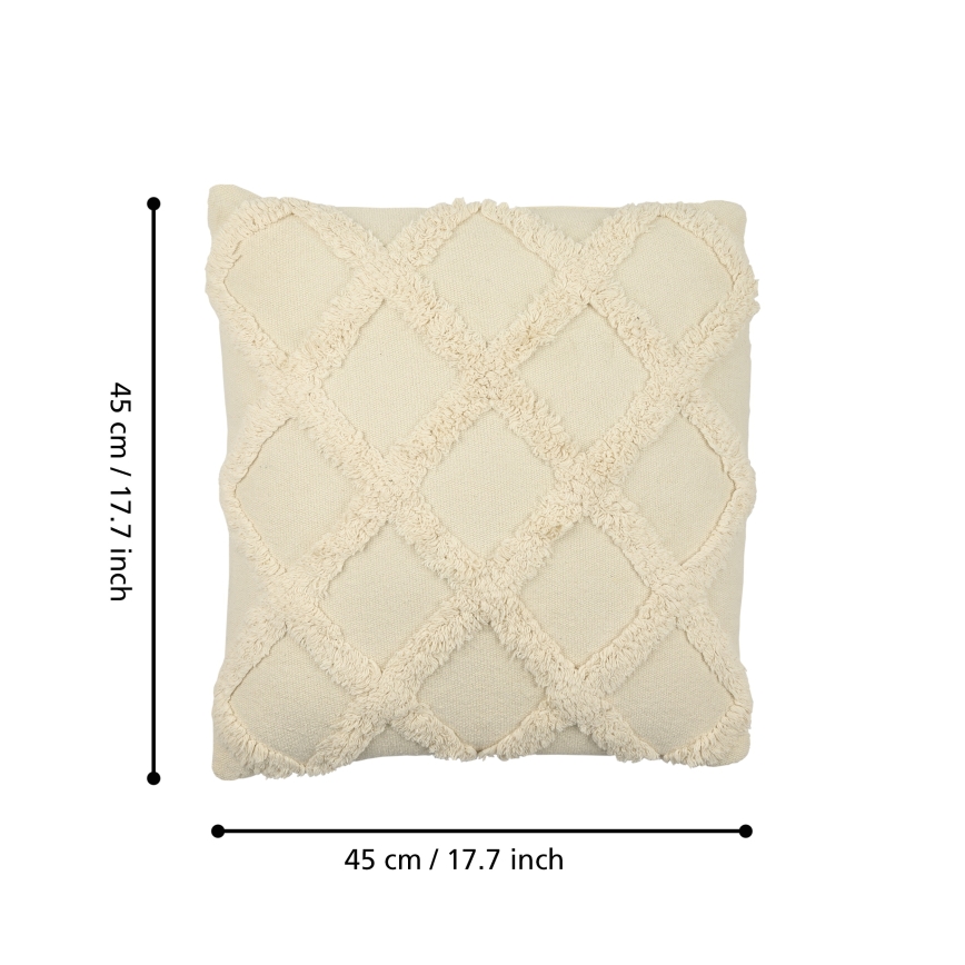 Eglo 420058 - Cuscino decorativo CHEVERY 45x45 cm crema