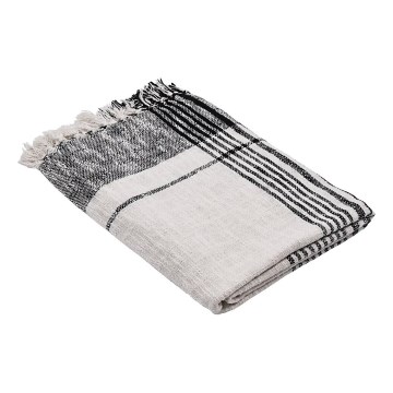 Eglo 420063 - Copriletto CHEVERY 170x130 cm bianco/grigio