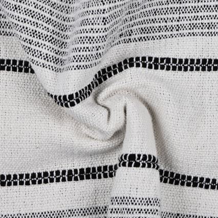 Eglo 420064 - Copriletto LONGLAC 170x130 cm bianco/nero