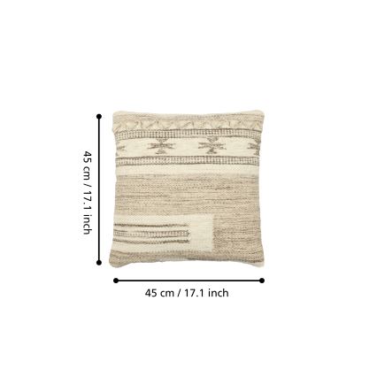 Eglo 420071 - Cuscino decorativo CHEVERY 45x45 cm beige
