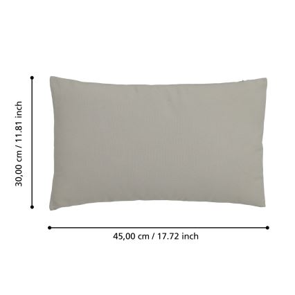 Eglo 420089 - Cuscino d'arredo ILES 30x45 cm grigio
