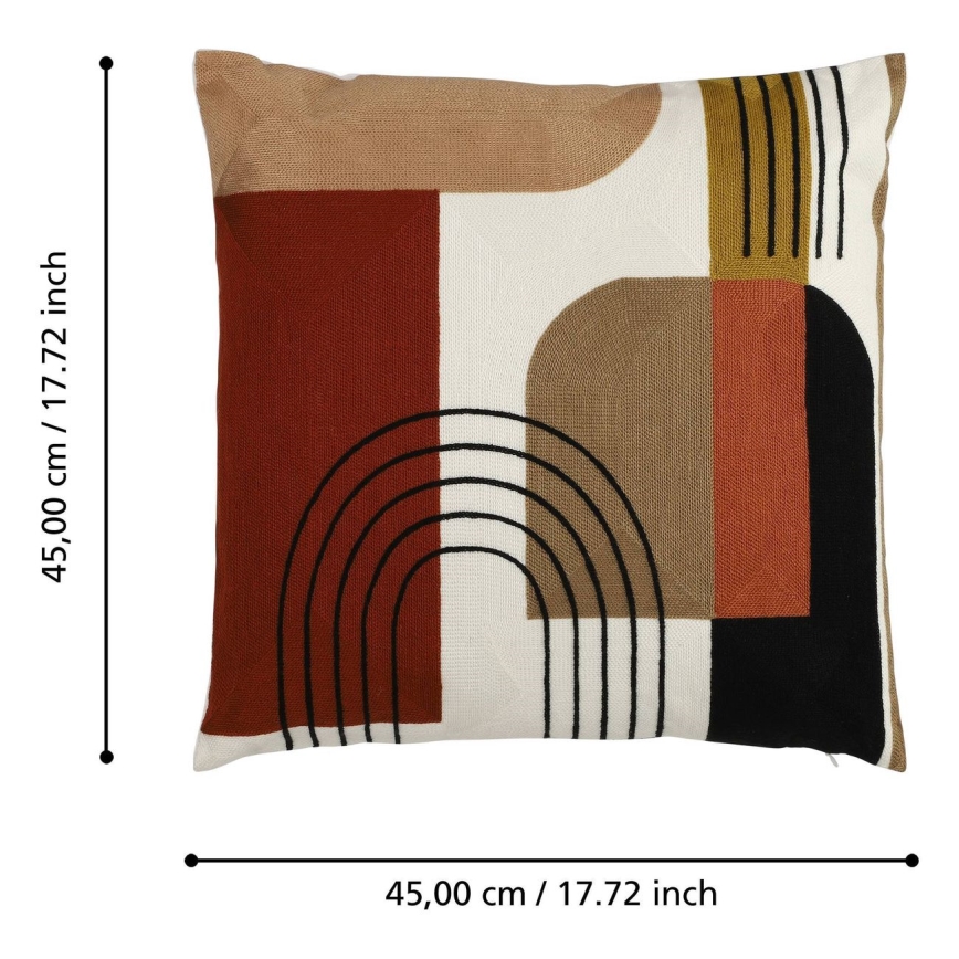 Eglo - Cuscino decorativo 45x45 cm colorato
