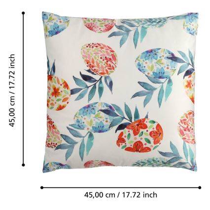 Eglo 420101 - Cuscino decorativo GEBENG 45x45 cm blu/rosso