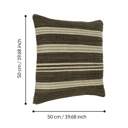 Eglo 420104 - Cuscino decorativo CHEVERY 50x50 cm marrone