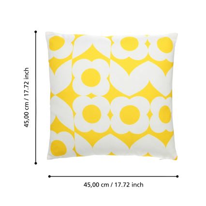 Eglo 420245 - Cuscino d'arredo TSUNAN 45 x 45 cm, giallo