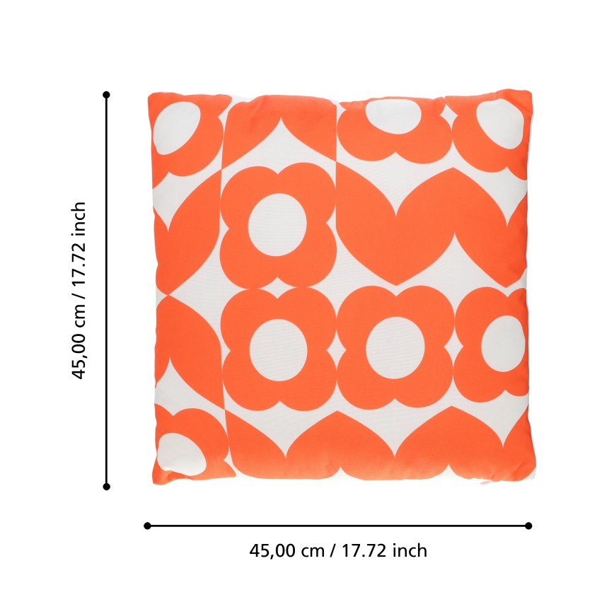 Eglo 420247 - Cuscino decorativo TSUNAN 45x45 cm arancione