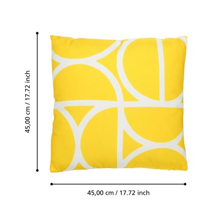 Eglo 420248 - Cuscino d'arredo TSUNAN 45x45 cm, giallo