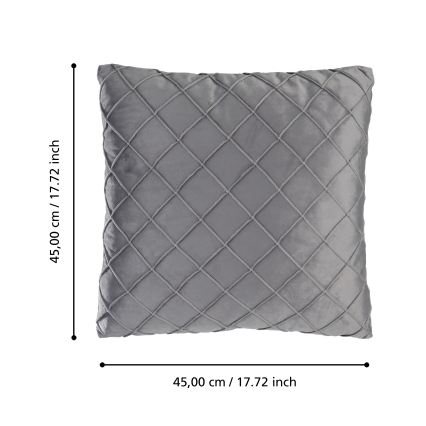 Eglo 420254 - Cuscino decorativo SHOURA 45x45 cm grigio