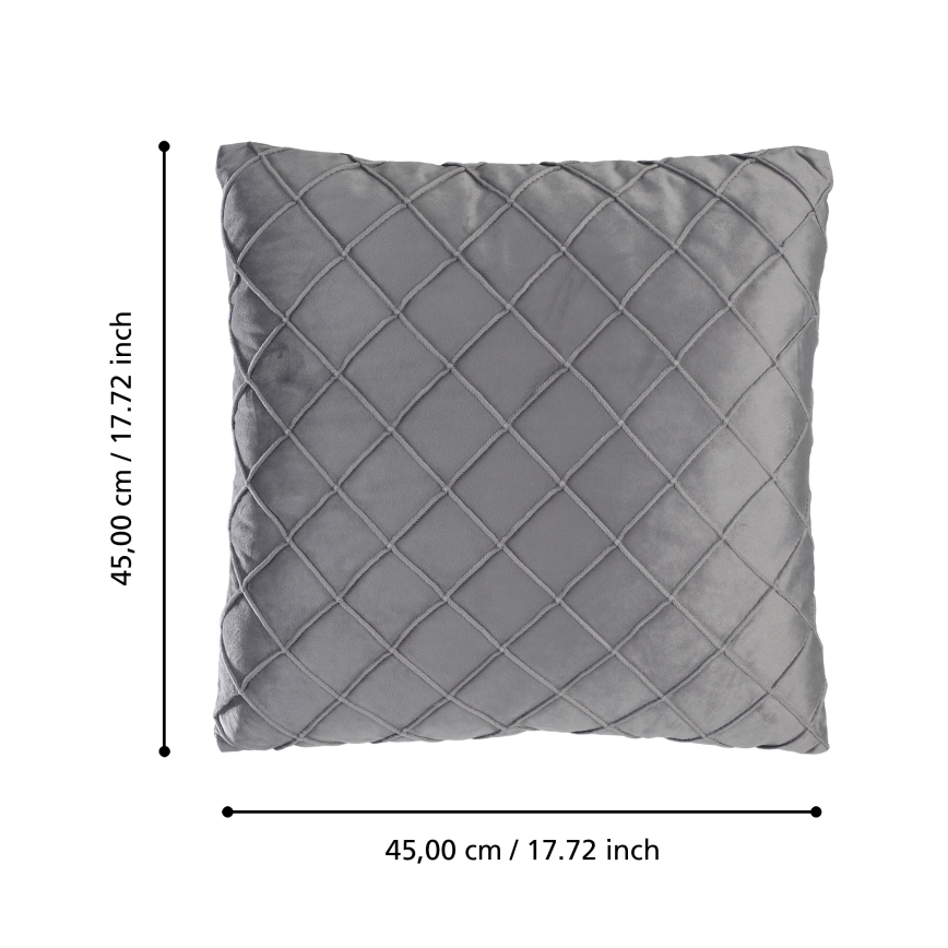 Eglo 420254 - Cuscino decorativo SHOURA 45x45 cm grigio