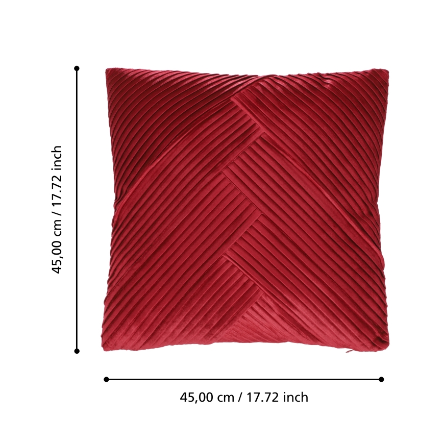 Eglo 420265 - Cuscino decorativo SHOURA 45x45 cm rosso