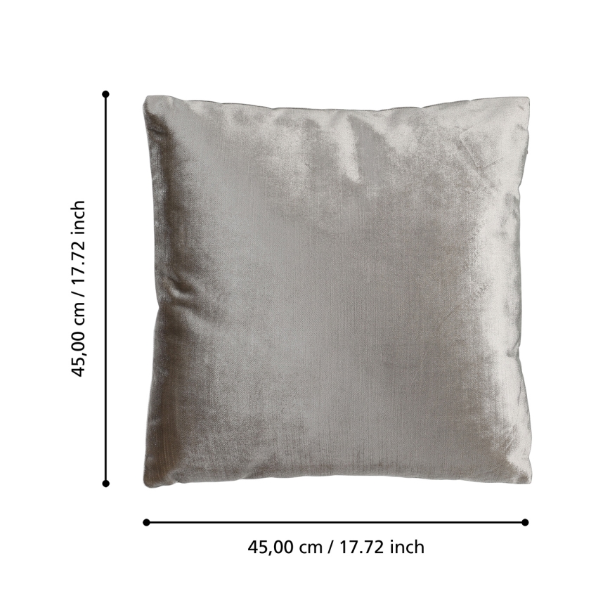 Eglo 420267 - Cuscino decorativo SINGU 45x45 cm grigio