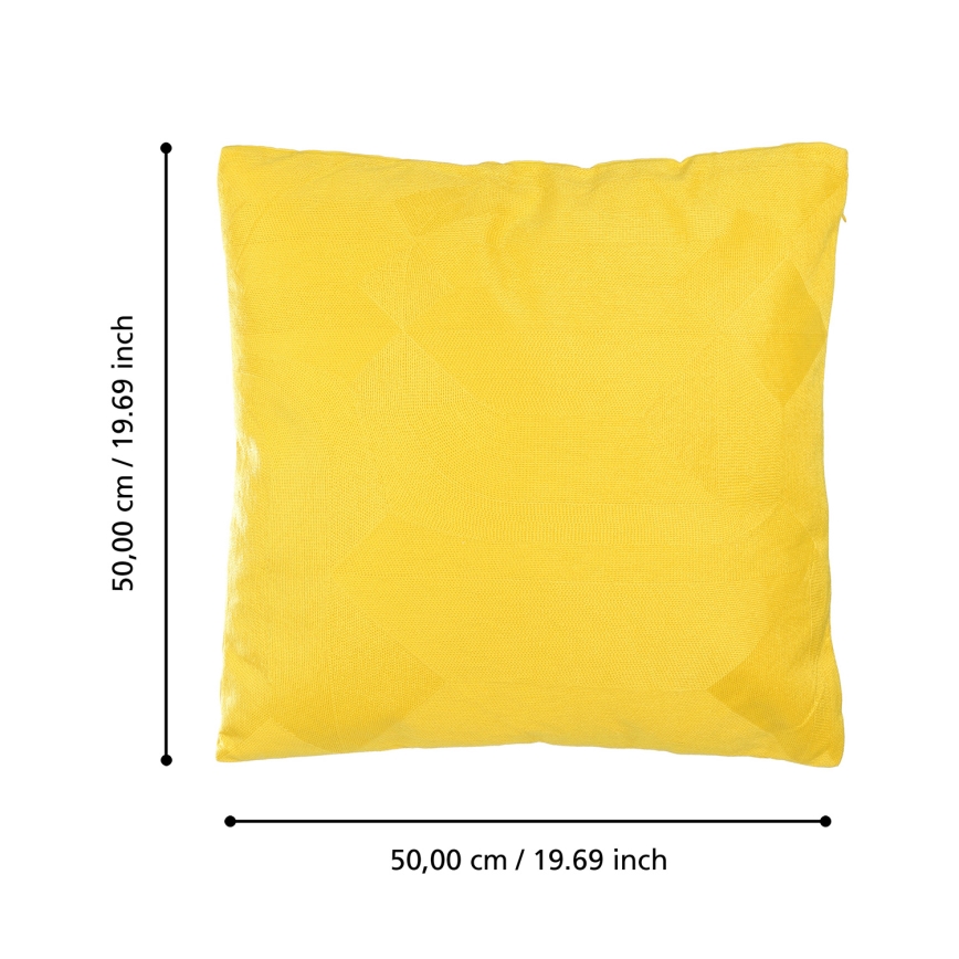 Eglo 420289 - Cuscino decorativo BERHALA 50x50 cm giallo