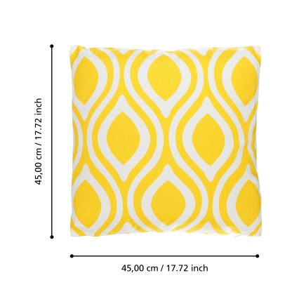 Eglo 420293 - Cuscino decorativo CHEVERY 45x45 cm giallo