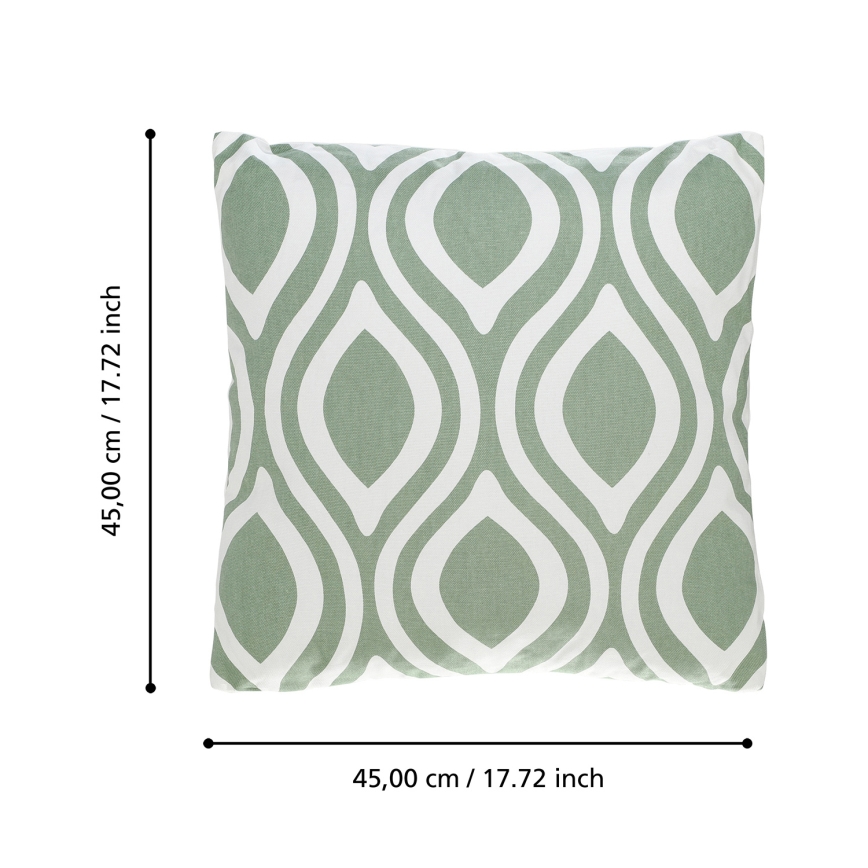 Eglo 420294 - Cuscino decorativo CHEVERY 45x45 cm verde