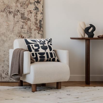 Eglo 420307 - Cuscino decorativo CHEVERY 45x45 cm crema/nero