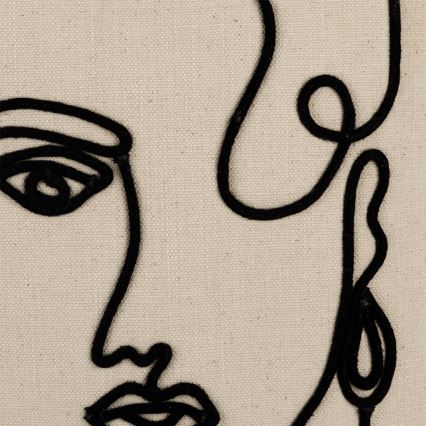 Eglo 420329 - Cuscino decorativo CHEVERY 45x45 cm crema/nero