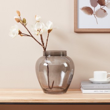 Eglo 421211 - Vaso in vetro ASINDRO 23,5x22 cm nero/fumé