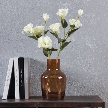 Eglo 421221 - Vaso in vetro SIRANANA 22x14,5 cm marrone/fumé